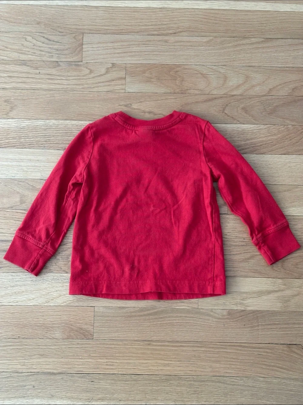 Hanna Andersson Bright Red Long-Sleeve Crewneck Tee